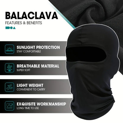 3 Pieces Quick-dry Balaclava Sports Full Face Mask Soft Breathable Beanies Cycling Helmet Liner Running Hiking Fishing Hood Caps