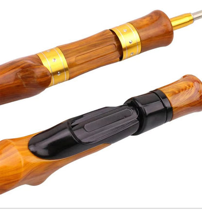 Vara de Pesca Telescópica Mini WEIHE 62 cm para Gelo Portátil Fibra de Carbono Pesca de Carpa de Camarão em Rio