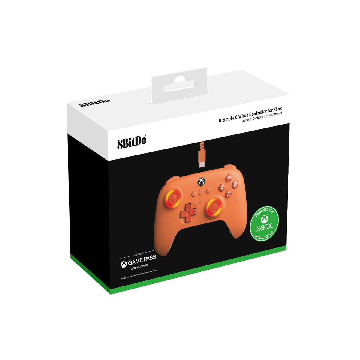 8BitDo Ultimate C Wired Controller with Hall Effect Joysticks?USB Gamepad for Xbox Series X?Series S, Xbox One, and PC Windows.