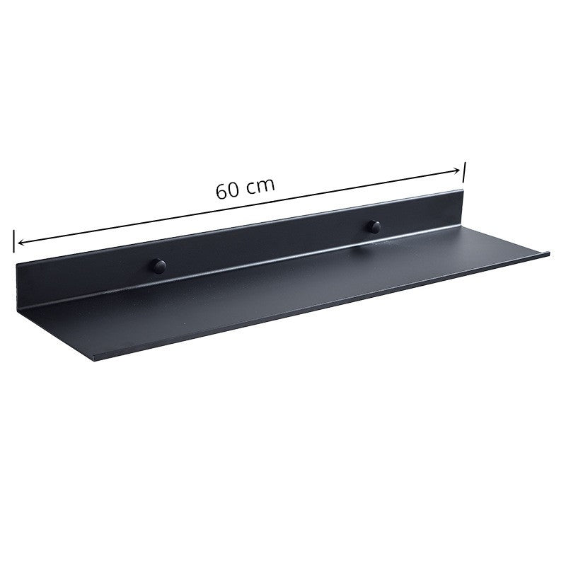 Prateleira de Parede Preta Fosca Prateleiras de Banheiro Acessórios de Banheiro 30-50cm Suporte de Armazenamento Moderno para Cozinha e Chuveiro Venda por Atacado