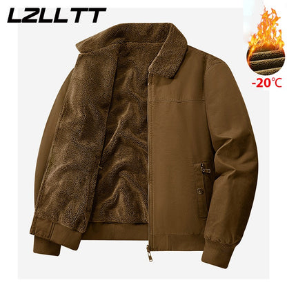 Winter Men Cotton Jackes Coat Men Autumn Warm Bomber Jacket Parkas Man Outdoor Fashion Casual Coat Stand Slim Jacket Male LZLLTT