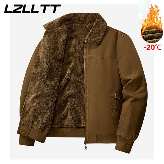 Winter Men Cotton Jackes Coat Men Autumn Warm Bomber Jacket Parkas Man Outdoor Fashion Casual Coat Stand Slim Jacket Male LZLLTT