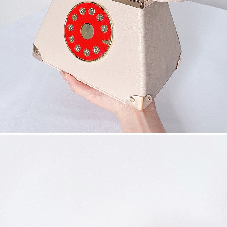 Handle Telephone Shaped Women Evening Handbags Designer Party Clutch Purse Chic Shoulder Bags Female Leather Crossbody Bag Totes