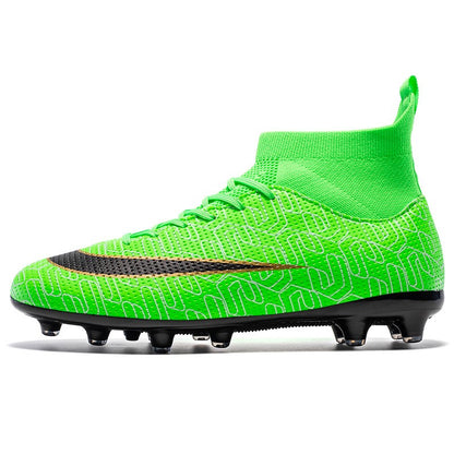 Men's and Women's Football Cleats Firm Ground Outdoor Football Shoes Lightweight Sports Sneaker Rugby Boots