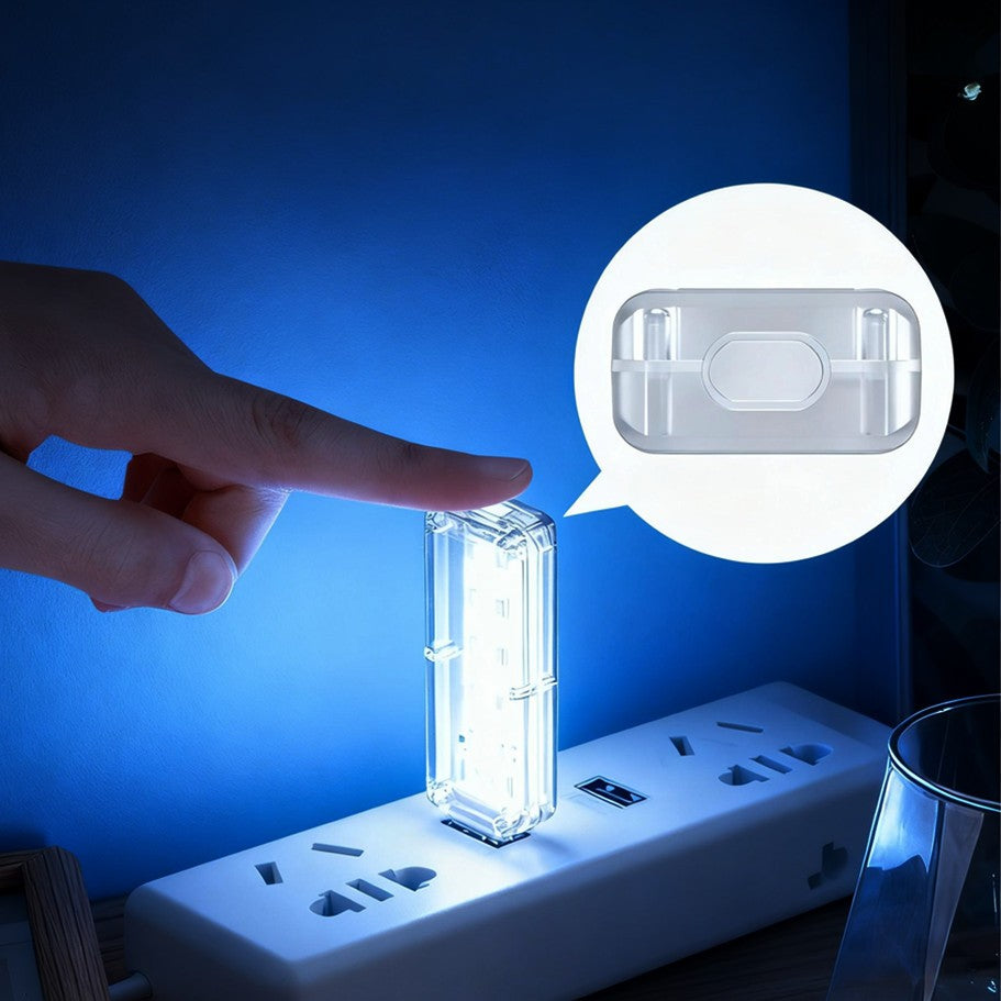 10LEDs USB Touch Dimming Night Light 5V Portable 3000K/6500K Bulb for Bedroom Study PC Laptop Mobile Power Bank Plug in Lighting
