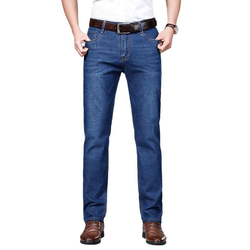 JEAN2025 Autumn/Winter new men's casual pants, high-quality business formal sportswear jeans, straight-leg stretch long pants