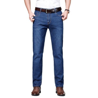 JEAN2025 Autumn/Winter new men's casual pants, high-quality business formal sportswear jeans, straight-leg stretch long pants