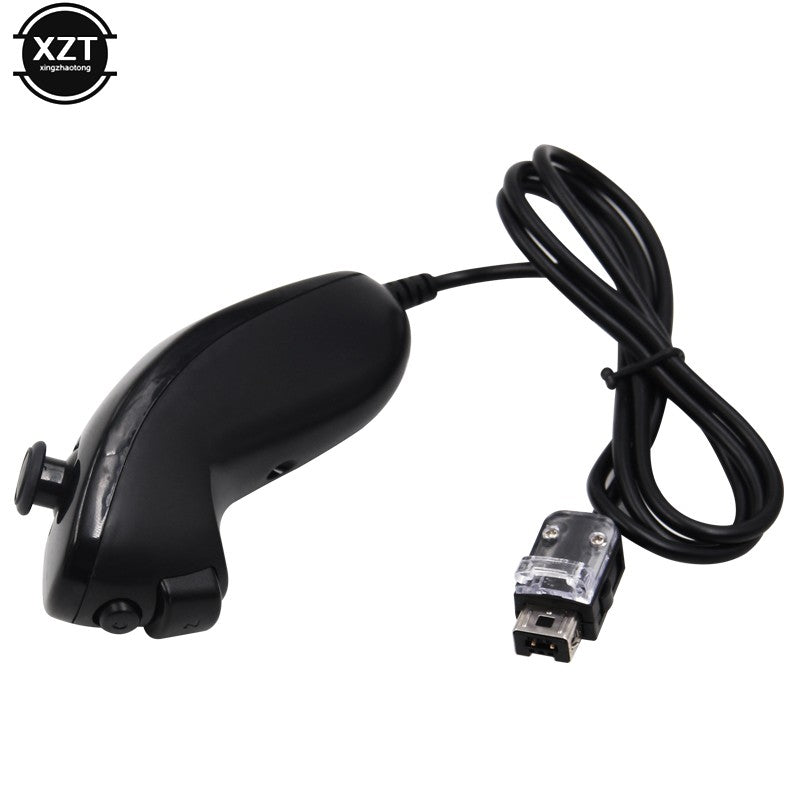 For Nintendo Wii Game Controller 5 colors Nunchuck Hand Curved Game Handle Controller Nunchuk For Wii Gamepad Accessories