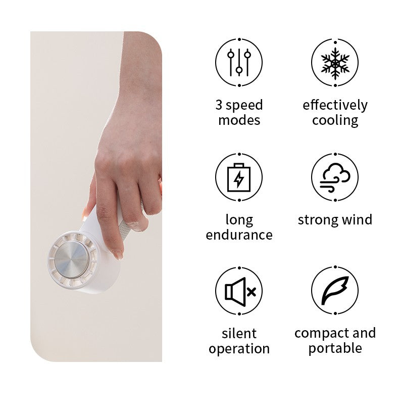 Mini Ar Condicionado Portátil Climatizador Evaporativo Recarregável USB 2000mAh Ventilador de Mão para Acampamento ao Ar Livre Mini Aparelho de Ar Condicionado