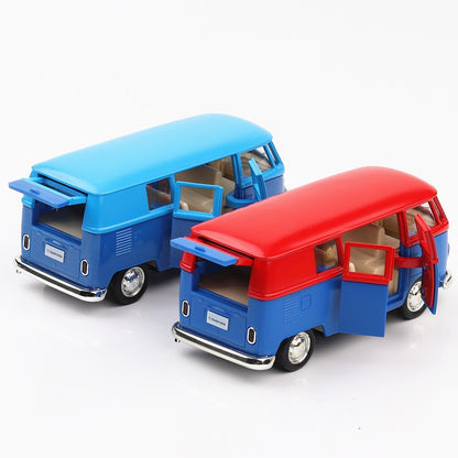 1/36 Volkswagen T1 Transporter Samba Bus RMZ CiTY 5'' Carro de Brinquedo Modelo para Crianças Miniatura Diecast Coleção Presente para Meninos