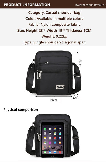 Waist Men's Crossbody Messenger Bags Male Canvas Shoulder Bags Men Handbag Chest Shoulder Belt Bag Casual Large Boy Satchel Grey