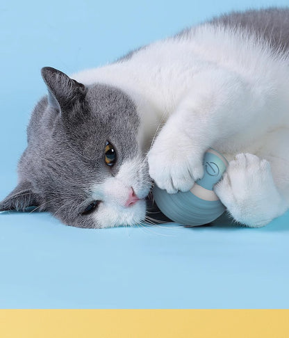 Bola Interativa Inteligente para Gatos, Brinquedo Automático para Gatos, Bola Mágica Rolante, Brinquedo Eletrônico Interativo para Gatos, Acessórios para Jogos de Gatos