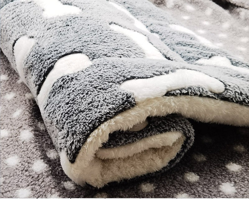 Cama de Cachorro de Flanela Grande, Cama de Gato Espessa, Tapete de Dormir para Cachorros, Cobertor para Filhotes de Cachorro e Gato, Tapete para Cachorros Pequenos, Médios e Grandes