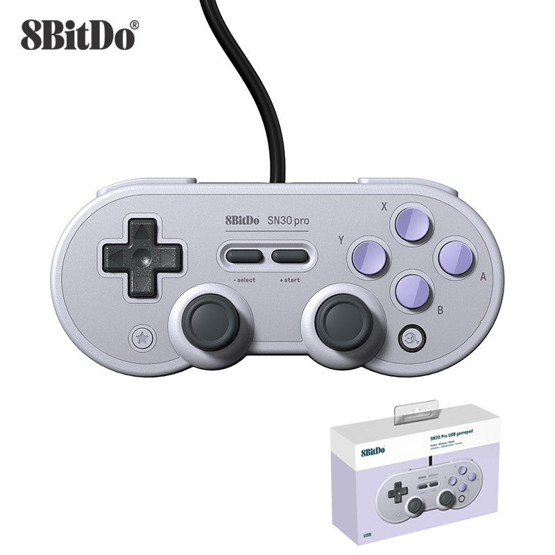1 Or 2PCS 8BitDo SN30 Pro Wired USB Gamepad for Nintendo Switch Windows 10/11 Compatible with Raspberry Pi Game Controller