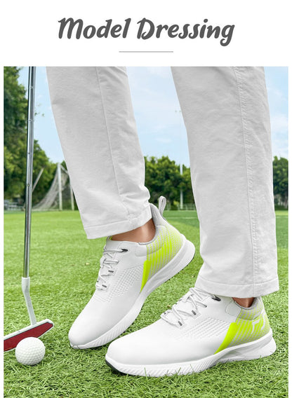 New Golf Shoes Men's Golf Shoes Casual Sneakers Anti-slip Outdoor Training Fitness Breathable Damping Wear-resistant Anti-odor