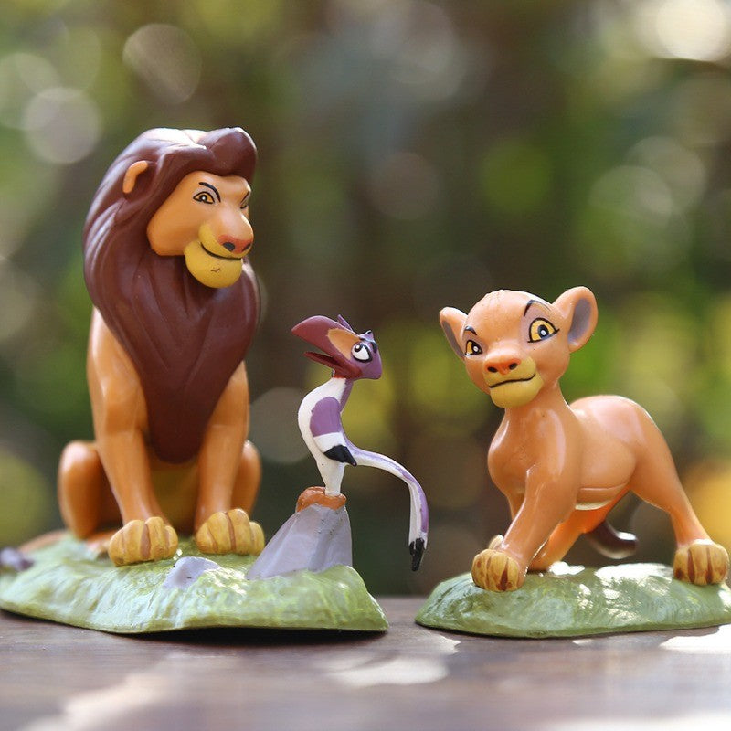 Novo Anime Disney O Rei Leão Simba Nala Timão Modelo de Bonecos de Ação Figuras de Anime Presente de Natal para Crianças 4.5-8.5CM 9 Pcs/conjunto
