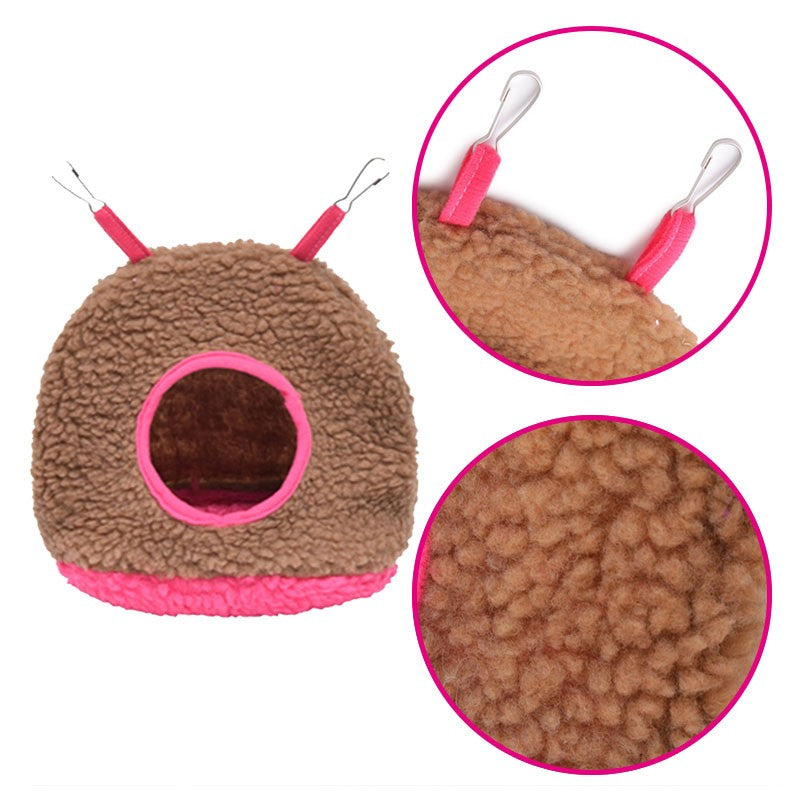 Ninho de Pássaro Quente de Inverno Papagaio Casa de Polar Fleece Periquito Rede Pequeno Animal de Estimação Pendurado Balanço Cama Caverna Acessórios para Gaiola de Pássaros