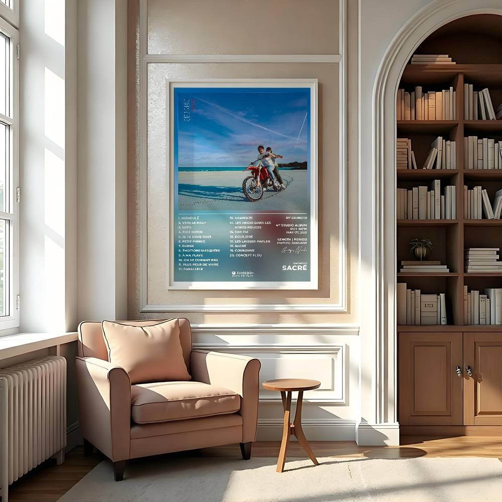 Rapper G-Georgio Poster Gallery Prints Self Adhesive Home Decor Decoration Wall Decals Living Room Sticker