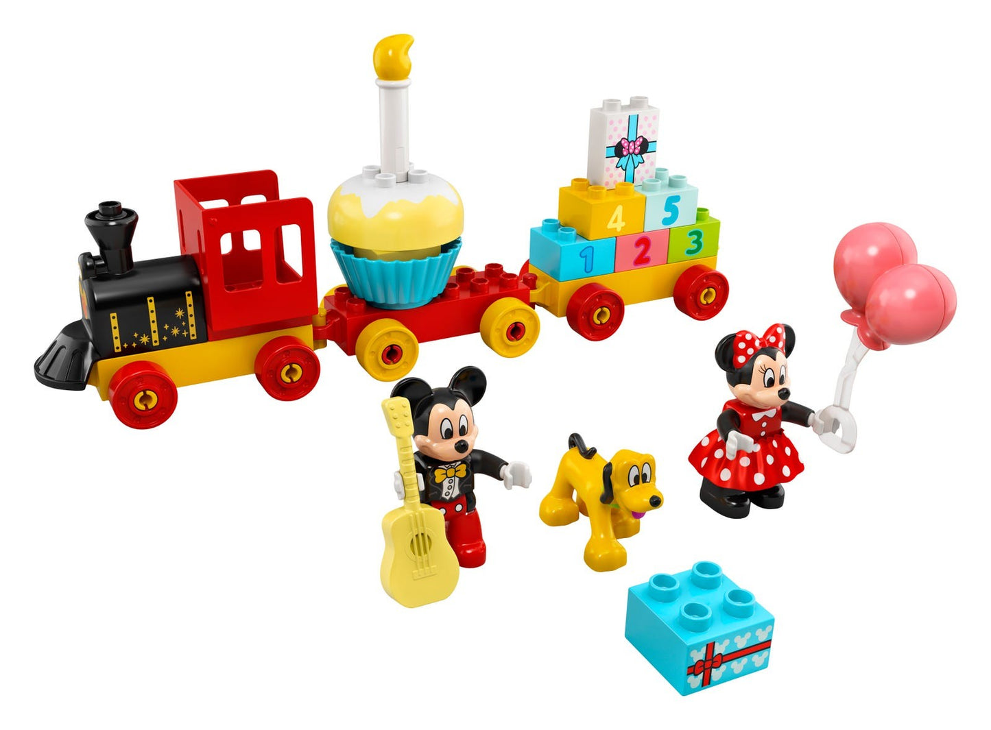 LEGO Tesouro 10941 Trem de Aniversário do Mickey e da Minnie Brinquedo de Construção de Quebra-Cabeças Infantis Presente