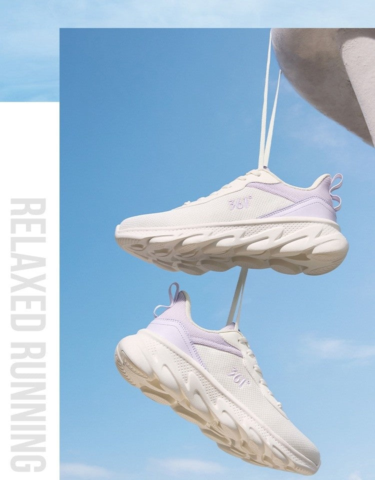 361 Degrees Women's Sneakers Retro Platform Sole Breathable Mesh All-Day Comfort Lightweight  Fitness Female Sneakers 682522230