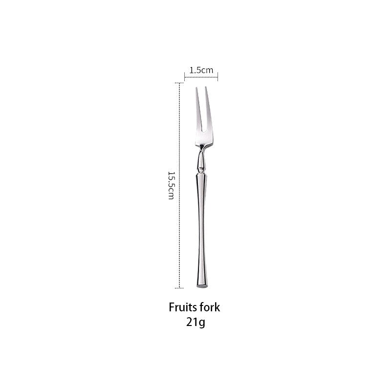 AJOYOUS Conjunto de Talheres Aço Inoxidável Polido Luxuoso Garfo Sobremesa Colher de Chá Faca Utensílios de Jantar Cozinha