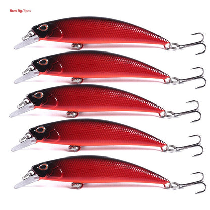 HENGJIA Jerkbait Sinking Wobblers Iscas de Pesca 8cm-9g Truta Artificial Plástico Rígido Isca Crankbait Pesca de Baixo