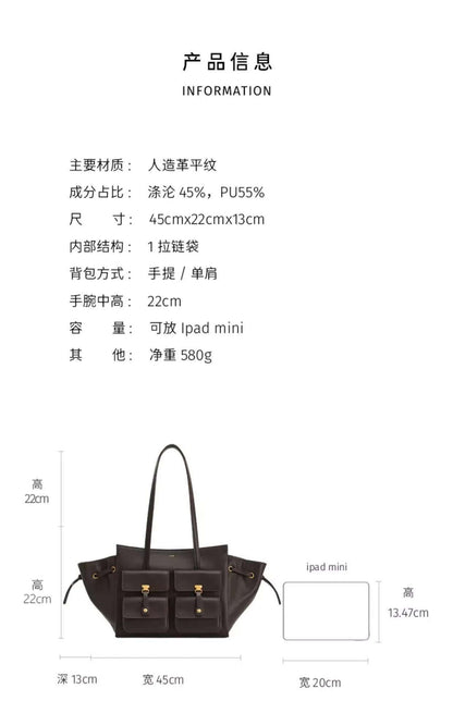 2025 Pocket Handbag DA Motorcycle Tote Female Large Capacity Commuter Single Shoulder Underarm Bag ????? ??? ?????? Sac Femme