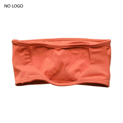 ARFTE Backless Bandeau Sports Bra Gym Women Top Crop Tube Seamless Bras Yoga Tops  Workout Sportswear Push-up Fitness Gym Bra