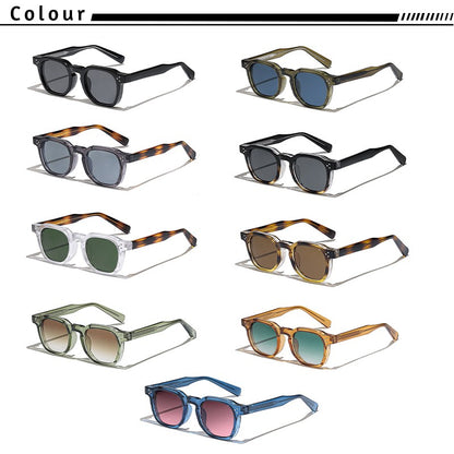 Óculos de Sol Retrô Punk CATERSIDE Masculino Armação Pequena Quadrada Design Personalizado Óculos de Sol Feminino Viagem Festa Negócios Festival Presente