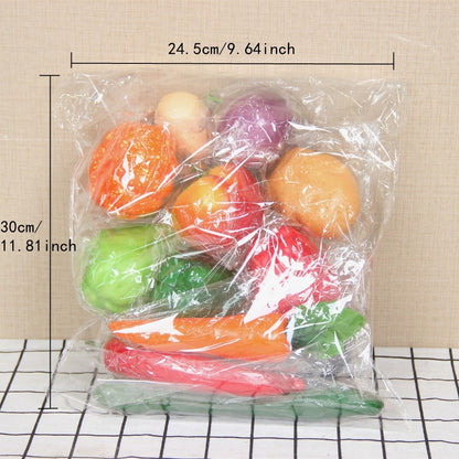 12PCS Simulation Fruit And Vegetable Sets, Artificial Fake Fruit Model Home Decoration Storefront Decor Photography Props Toys