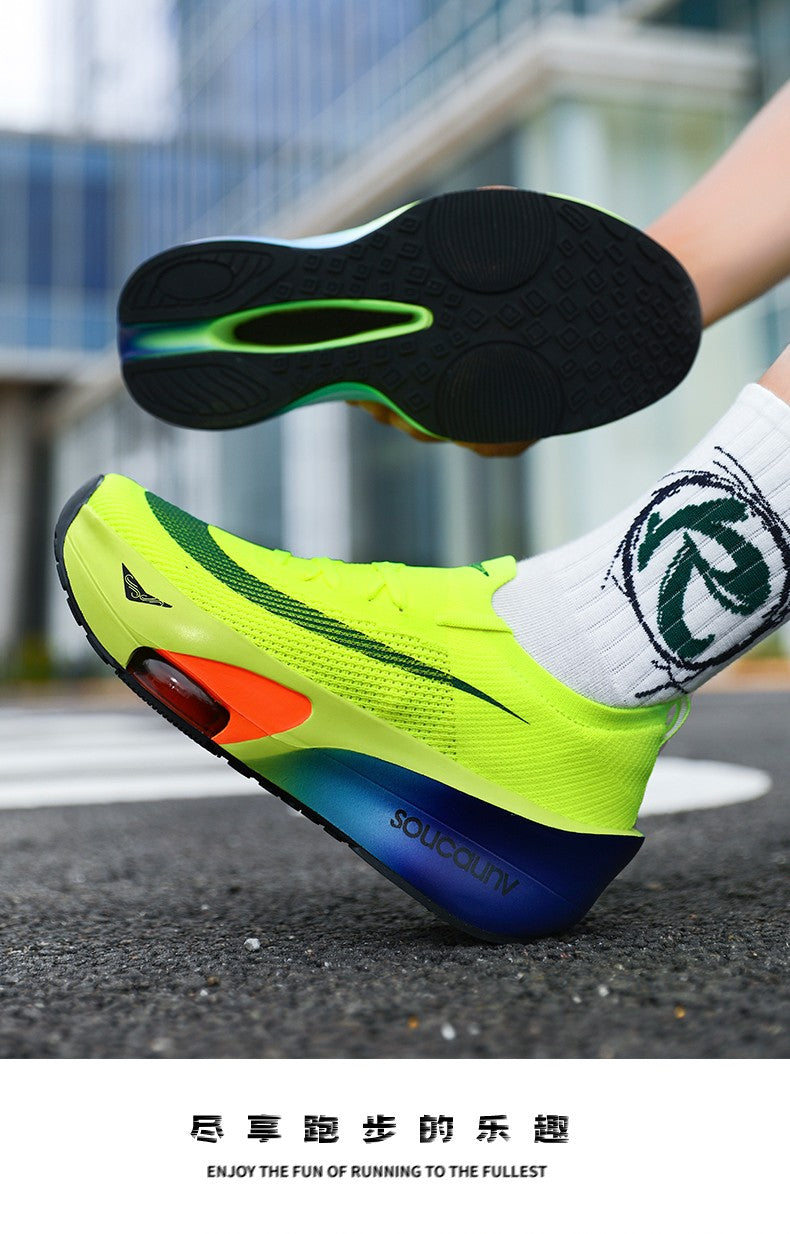 Air Cushion Running Shoes Jogging Marathon Men Sports Breathable Lightweight Women's Comfortable Nonskid Leisure Sneakers
