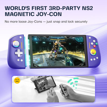 NYXI Hyperion 3 Wireless Switch 2 Joycon Gaming Purple