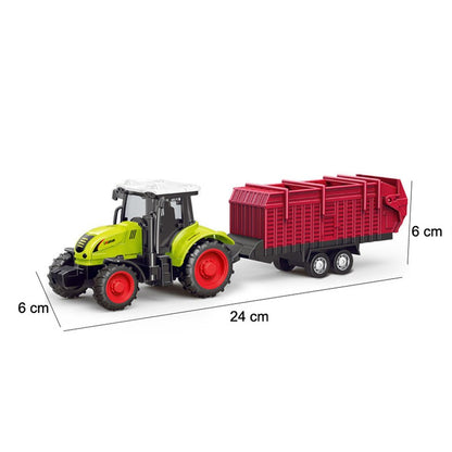 Farm Tractor Truck Tractor Inertia Car Transport Pulverizer Model Baby Car Boy Toy Engineering Car Childrens Educational Toys
