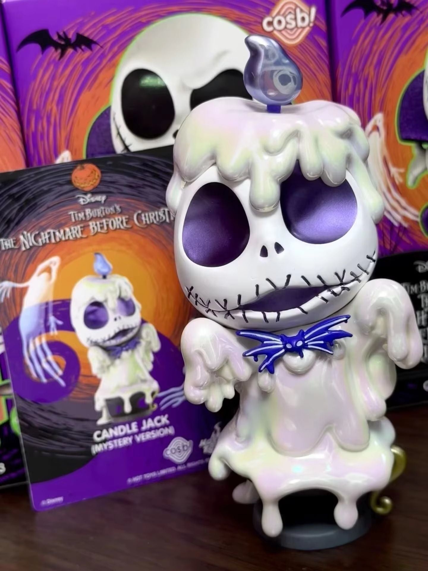 Em estoque O Pesadelo Antes do Natal Versão Q Jack Skellington Rei Abóbora Mini Bonecos de Ação Fofos Brinquedo Gótico de Halloween