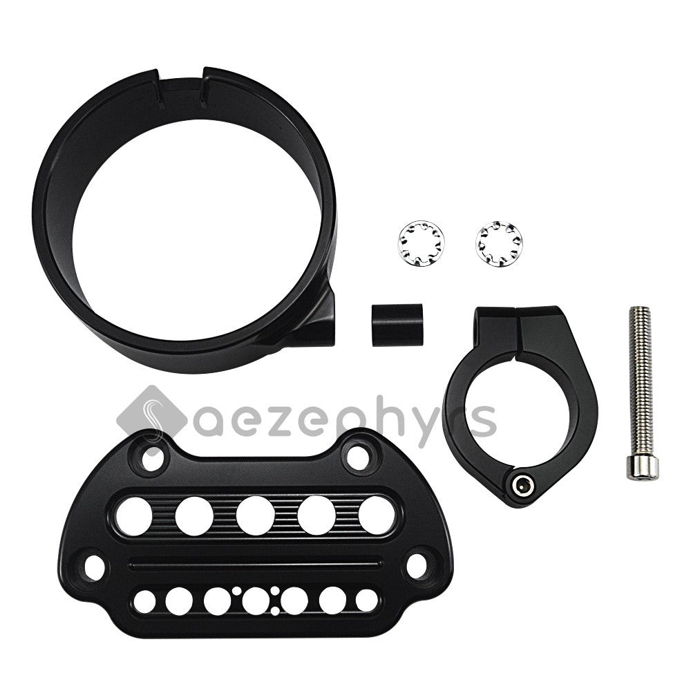 Capa de Suporte de Velocímetro Lateral/Remoção para Motocicleta Braçadeira Superior Guidão Riser Mount para Harley Sportster Iron XL883 Forty-Eight 95-20