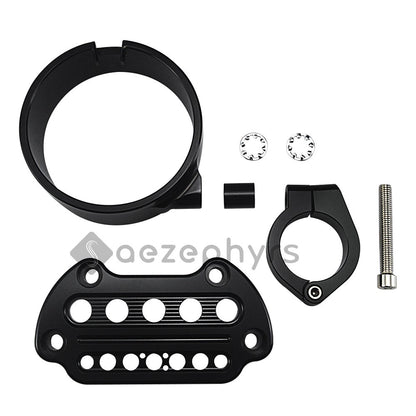 Capa de Suporte de Velocímetro Lateral/Remoção para Motocicleta Braçadeira Superior Guidão Riser Mount para Harley Sportster Iron XL883 Forty-Eight 95-20