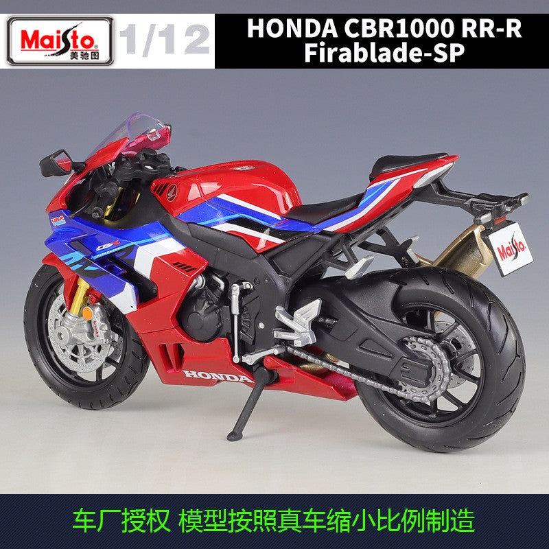 Maisto 1:12 Honda Cbr1000rr-r Cbr1000rr 1000 rr Fireblade Sp Simulação de Carro de Corrida Modelo de Moto de Liga Com Base Brinquedos e Presentes