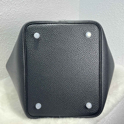 Mendy 22 CM Large size Top Quality Bucket Bags Women's Bag Lady Luxury Designer High End Bag TC Cowhide Golden Sliver