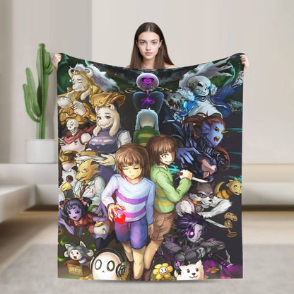 Annoying Dog Game Cobertores Undertale Manta de flanela para quarto, sofá, estampada, ultrassuave e quente