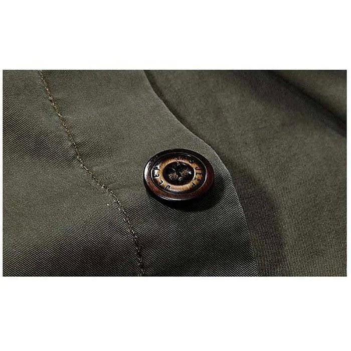 2024 Summer New Fashion Cotton Casual Shirts Men Loose Shirts Short Sleeve Turn-down Collar Military Style Male Tops