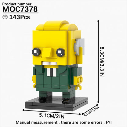 MOOXI Simpson Brickheadzed Kit de Montagem para Diorama DIY Modelo de Blocos de Construção para Adultos Conjunto de Brinquedos Infantis MOC Bricks Presente Montessori