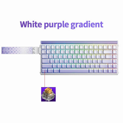 AULA HERO 84 HE Wired Mechanical Keyboard Music Rhythm RGB Backlit Magnetic Switch 8K Return Rate 128K Scan Rate Gaming Keyboard