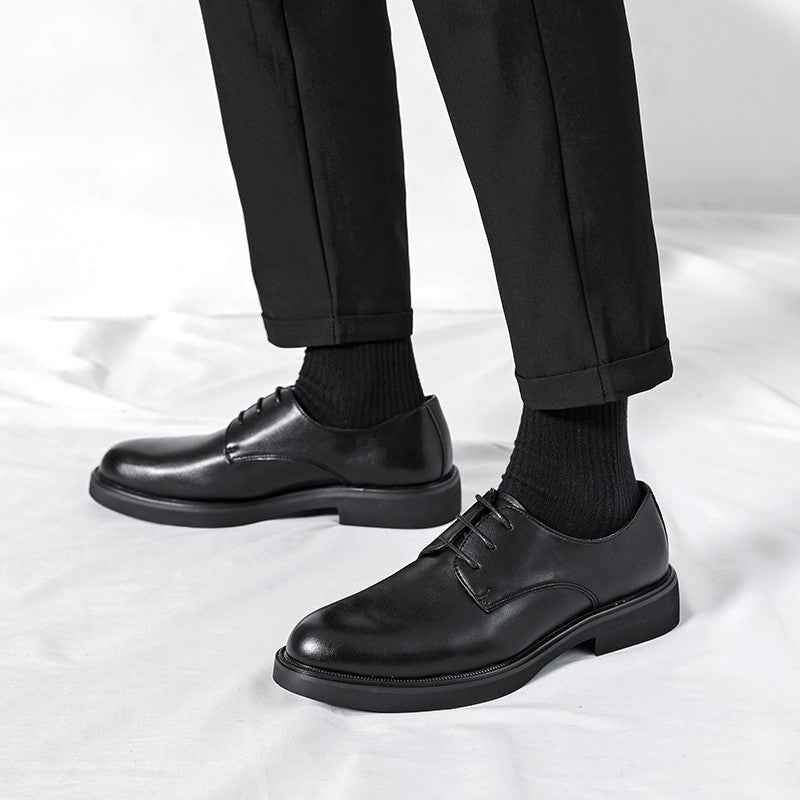 Classic Brogue Office Leather Shoes Men Casual Business Leather Shoes Korean Formal Oxford Men's Dress Shoes