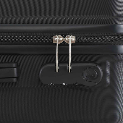 4-Piece ABS Hardside Spinner Luggage Sets (18/23/27 Inch + 13 Inch Cosmetic Case) – Lightweight Suitcase Sets with 3-Digit Combi