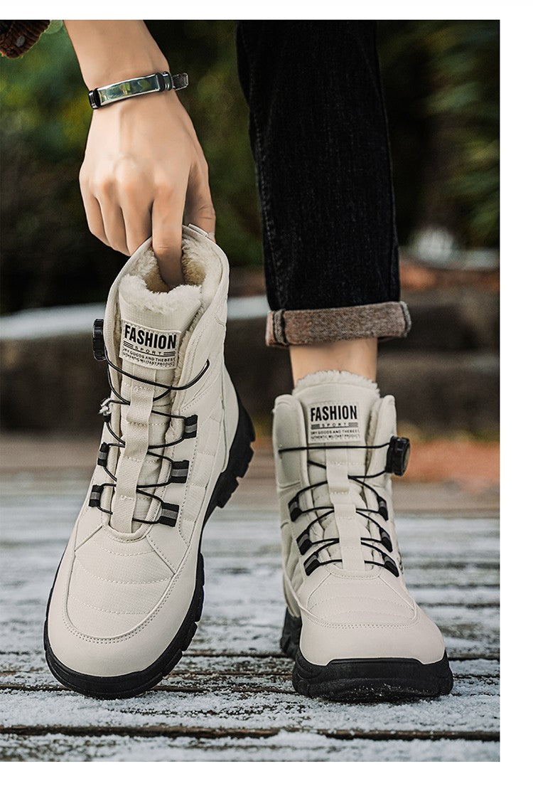 Men Top Quality Casual Snow Boots Waterproof Warm Winter Shoes Men Hiking Boots Outdoor Mountain Climbing Sneaker Man Trekking