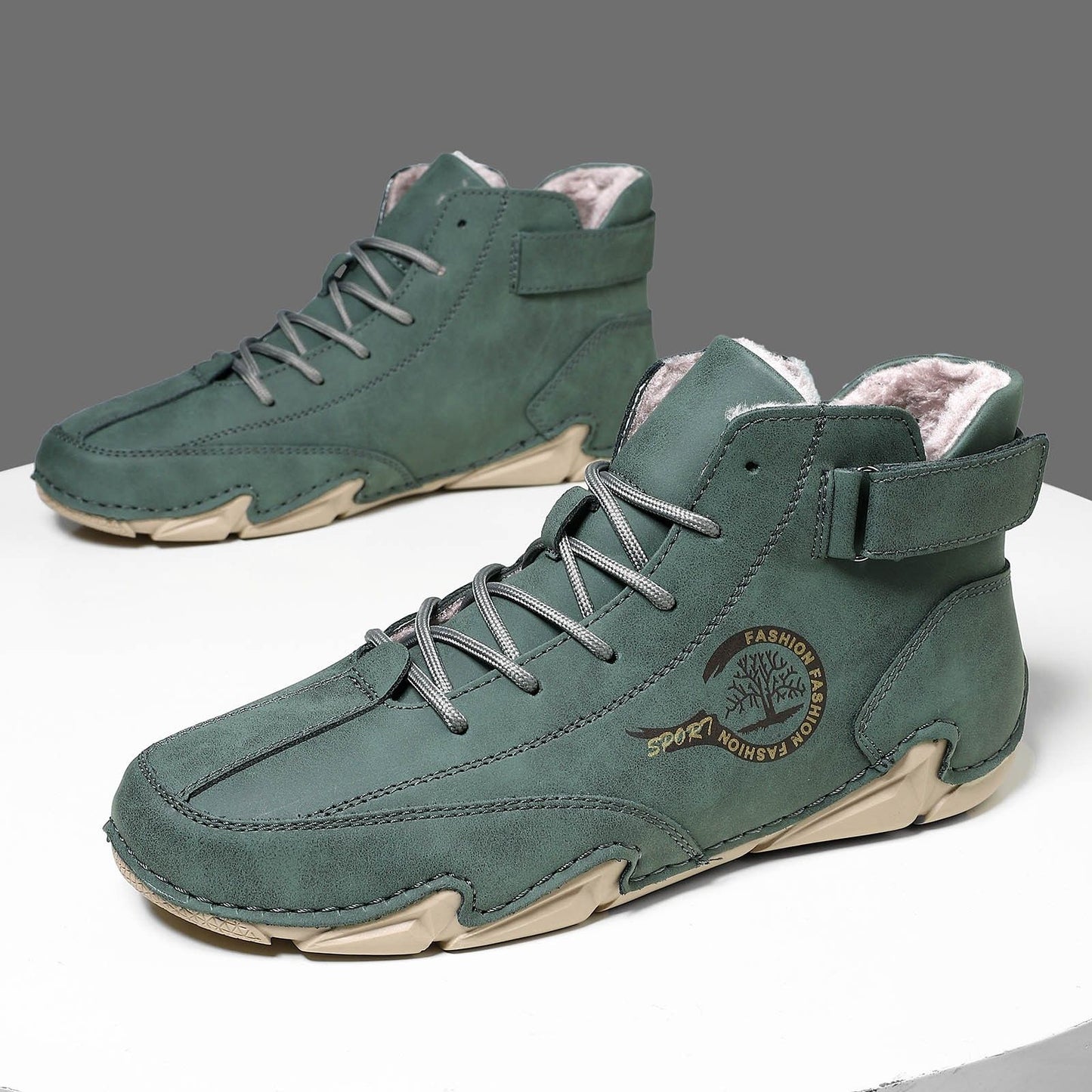 Shoe For Men Casual Winter Pull On Outwear Fashionable Classic Short Boots Pu Breathable Cool Boots Dress Shoes Tenis Masculino