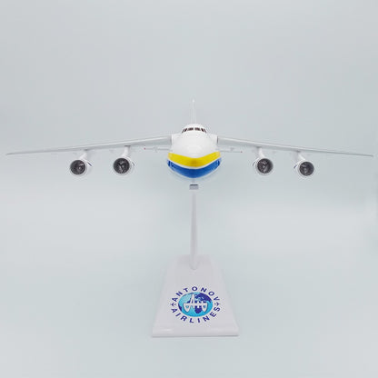 Modelo de Aeronave de Transporte Antonov AN-225 em Escala 1/200 Brinquedos de Aviação Jogos de Miniatura de Plástico e Metal