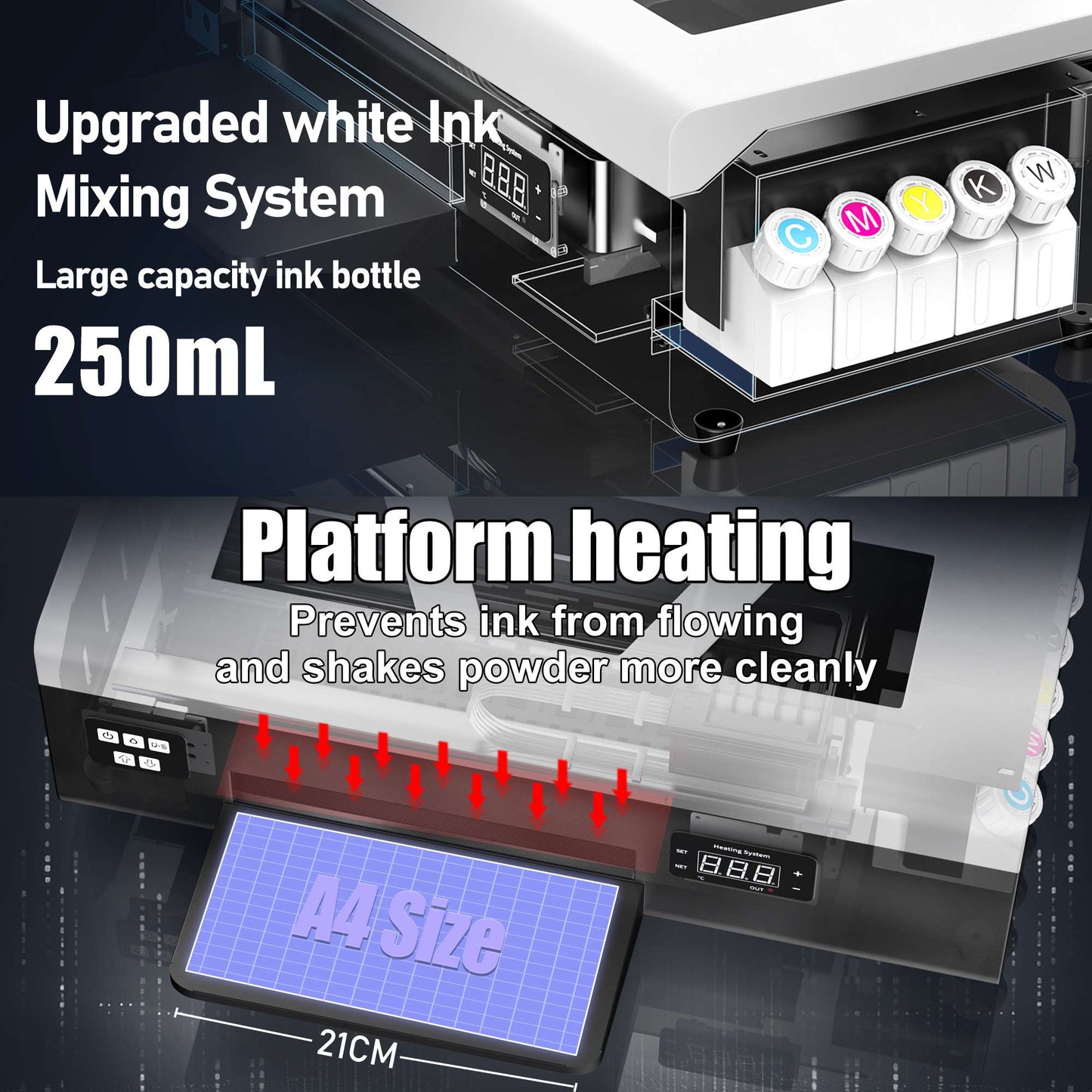 US Stock A3 L805 UV DTF Printer For Epson XP600 DTF Printer A4 A3 DTF Printer T shirt Printing Machine impresora dtf EU Stock