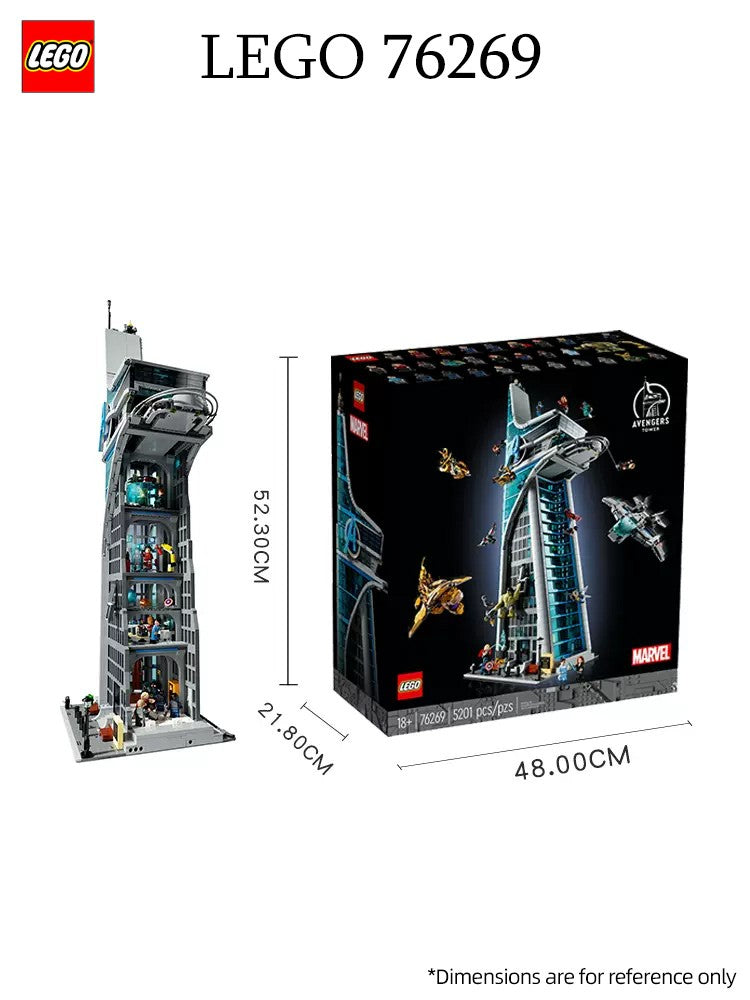 LEGO 76269 Vingadores blocos de construção de quebra-cabeça para meninos e meninas, presentes de brinquedo infantis
