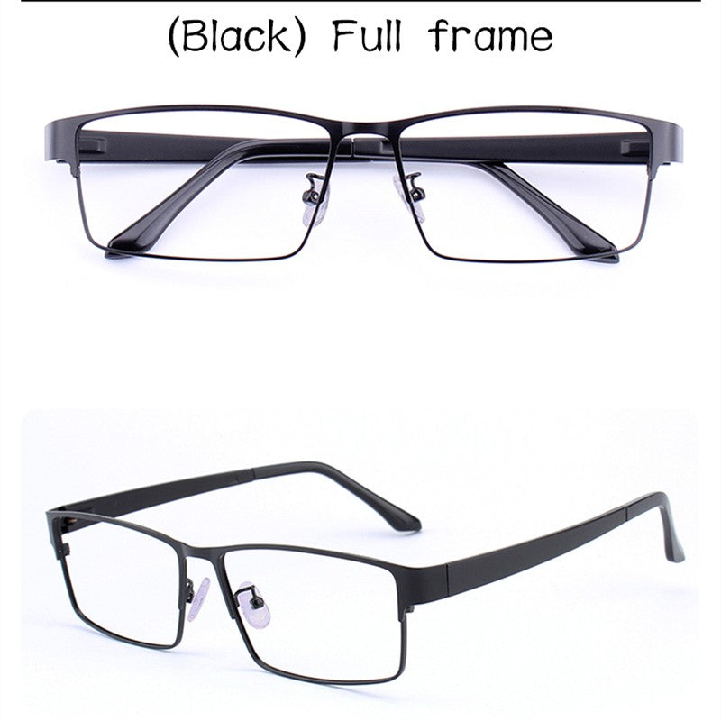 62MM Business Oversized Eyewear Frame Super Large Optical full frame glasses Big Head Metal Big Size reading  Glasses for men